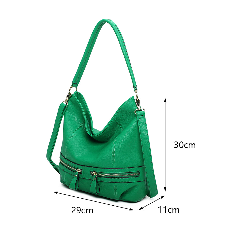 RS17003 Zip Pocket Details Shoulder Bag