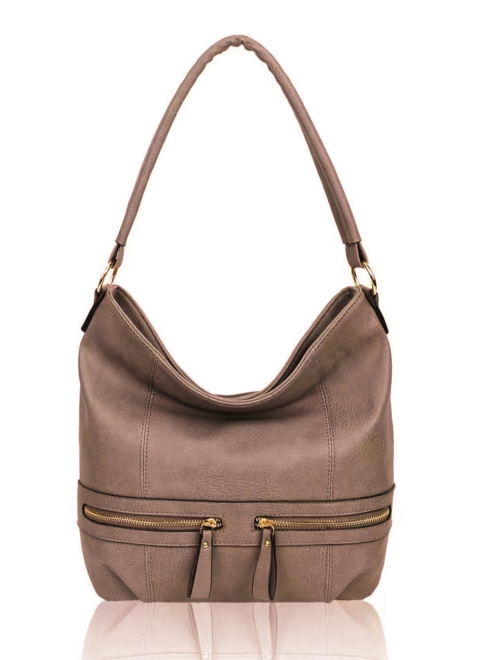 RS17003 Zip Pocket Details Shoulder Bag