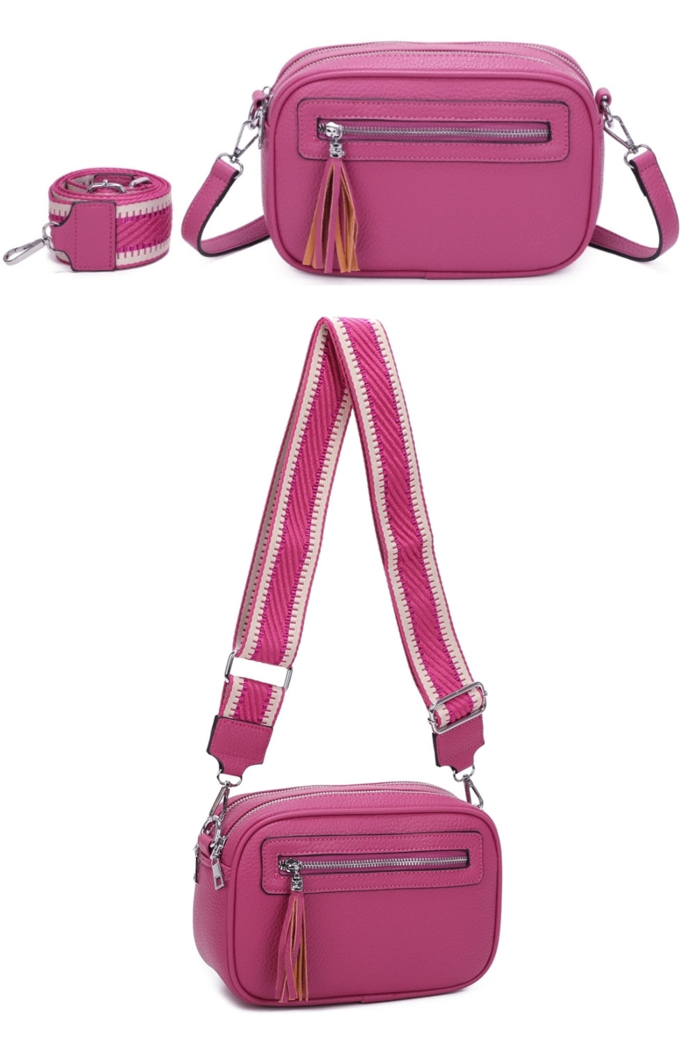 RB240802-Urban Charm Tassel Crossbody Bag (Copy)