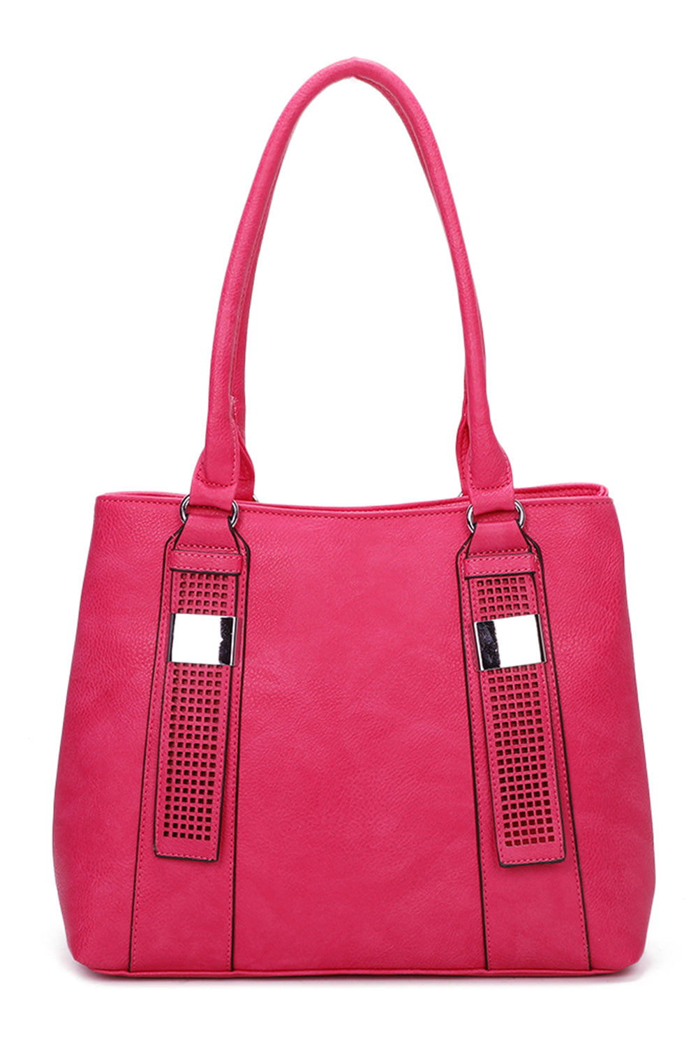 RS17007 Twin Cut-Out Belts Designed Two Compartments Shoulder Bag