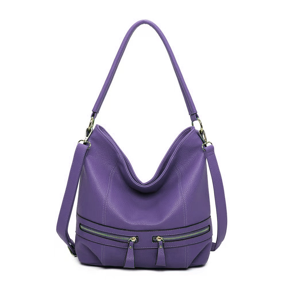 RS17003 Zip Pocket Details Shoulder Bag