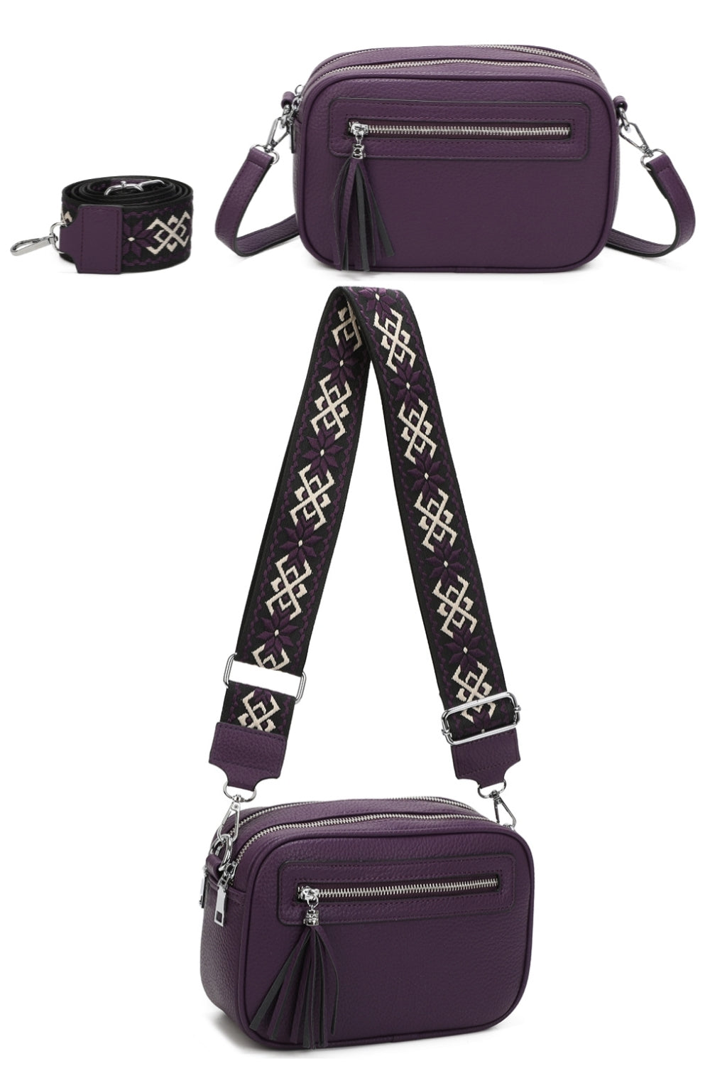 RB240802-Urban Charm Tassel Crossbody Bag (Copy)