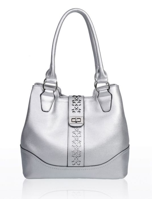 RS14106 Cut-Out Patterned Flap Over Strap Shoulder Bag