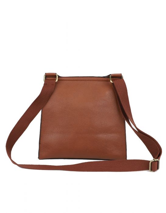 RB15113 Flap Over Messenger Bag With Metal Clasp