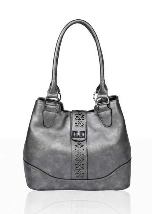 RS14106 Cut-Out Patterned Flap Over Strap Shoulder Bag