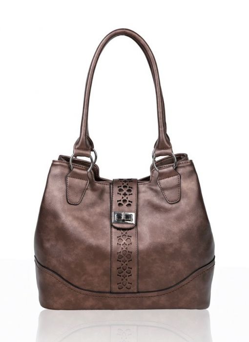 RS14106 Cut-Out Patterned Flap Over Strap Shoulder Bag