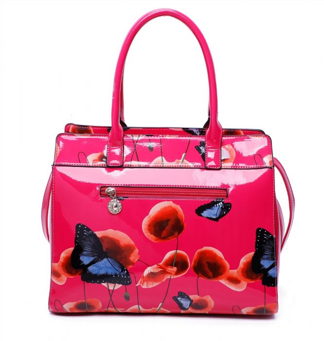 RJ200811 2IN1 Poppy Flower & Butterfly Bucket Shaped With Purse Set