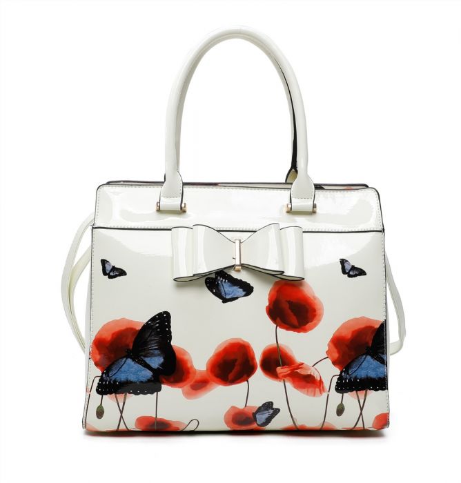 RJ200811 2IN1 Poppy Flower & Butterfly Bucket Shaped With Purse Set