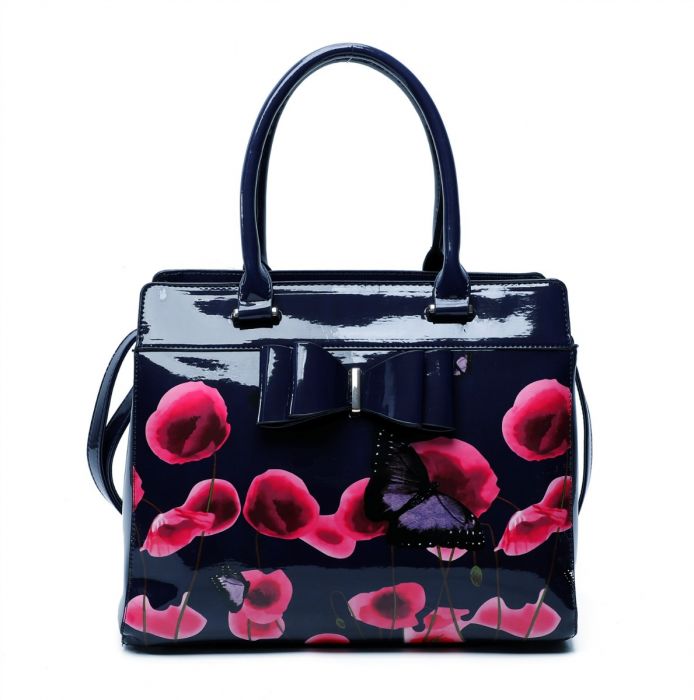 RJ200811 2IN1 Poppy Flower & Butterfly Bucket Shaped With Purse Set