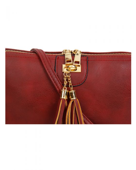RB160951 Tassel Detail Shoulder Bag