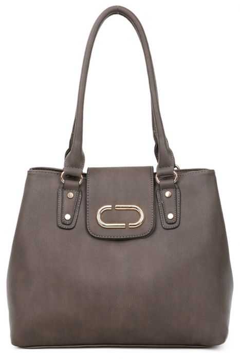 RS18002 Two Compartments Faux leather Shoulder Bag