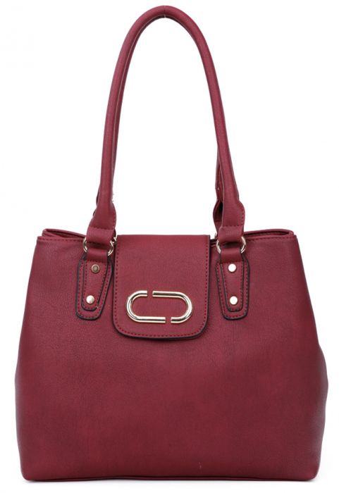 RS18002 Two Compartments Faux leather Shoulder Bag