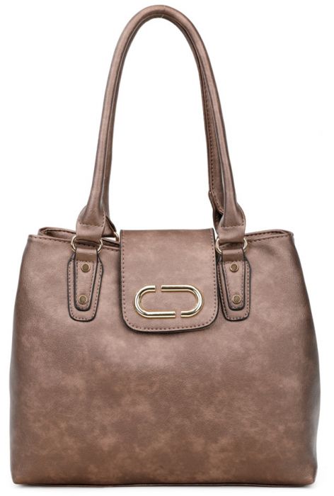 RS18002 Two Compartments Faux leather Shoulder Bag