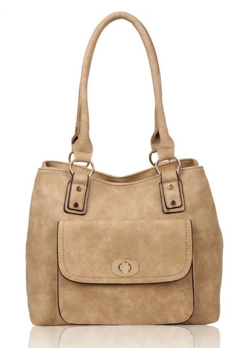 RS17002 Front Pocket Designed Two Compartments Shoulder Bag
