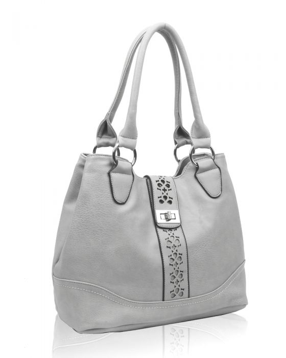 RS14106 Cut-Out Patterned Flap Over Strap Shoulder Bag