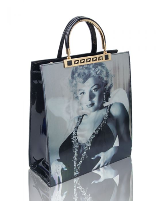 RJ160501-M Monroe 3D Print Top-Handle Handbag