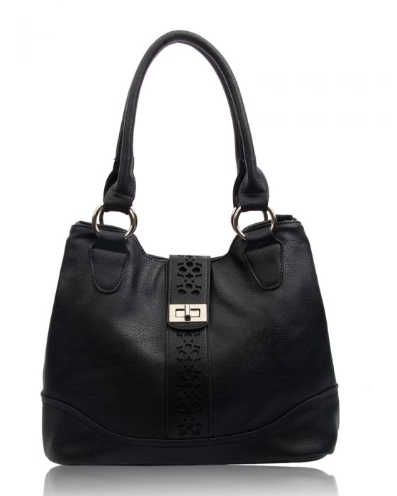 RS14106 Cut-Out Patterned Flap Over Strap Shoulder Bag