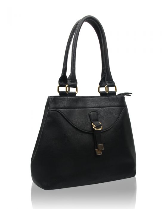 RS17006 Strap Detail Shoulder Bag With Two Compartments
