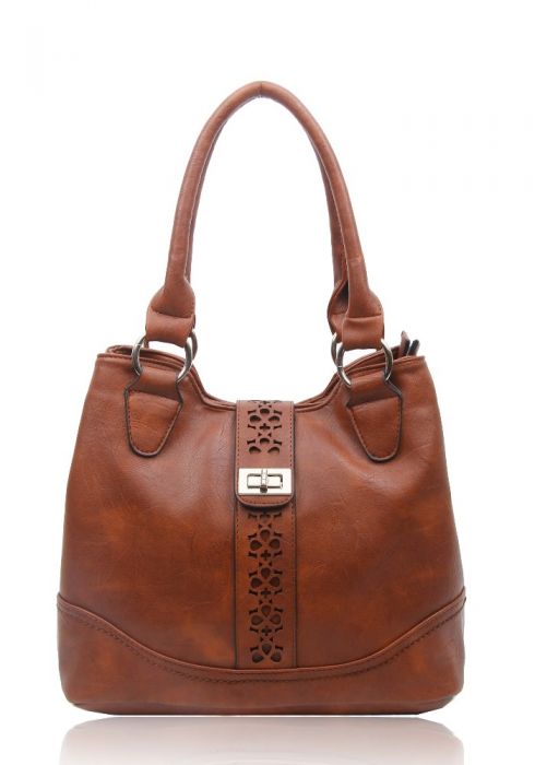RS14106 Cut-Out Patterned Flap Over Strap Shoulder Bag