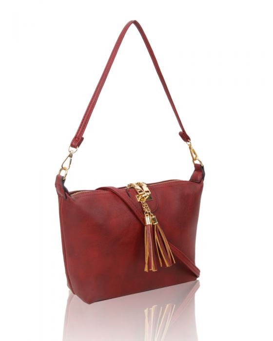 RB160951 Tassel Detail Shoulder Bag