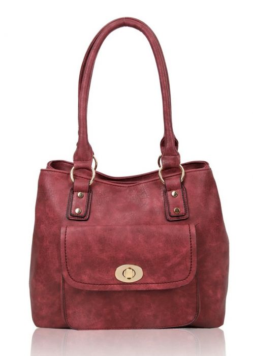 RS17002 Front Pocket Designed Two Compartments Shoulder Bag