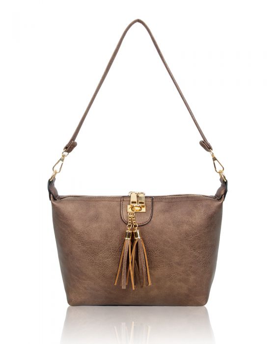 RB160951 Tassel Detail Shoulder Bag