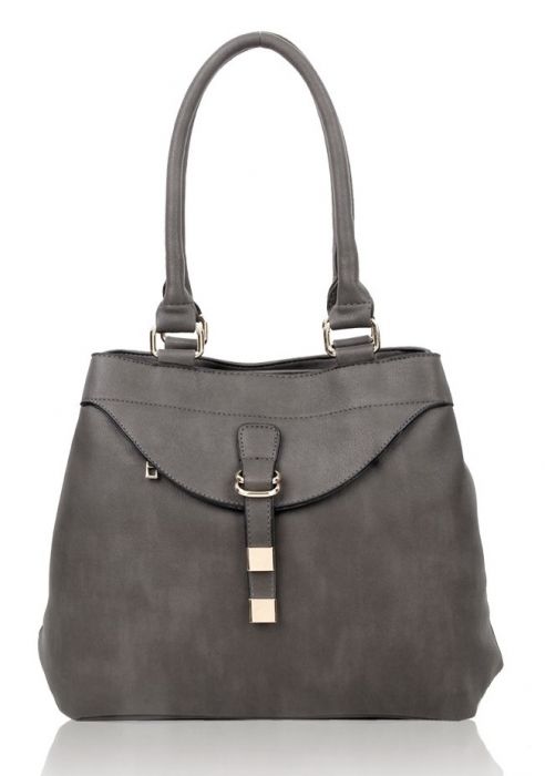 RS17006 Strap Detail Shoulder Bag With Two Compartments