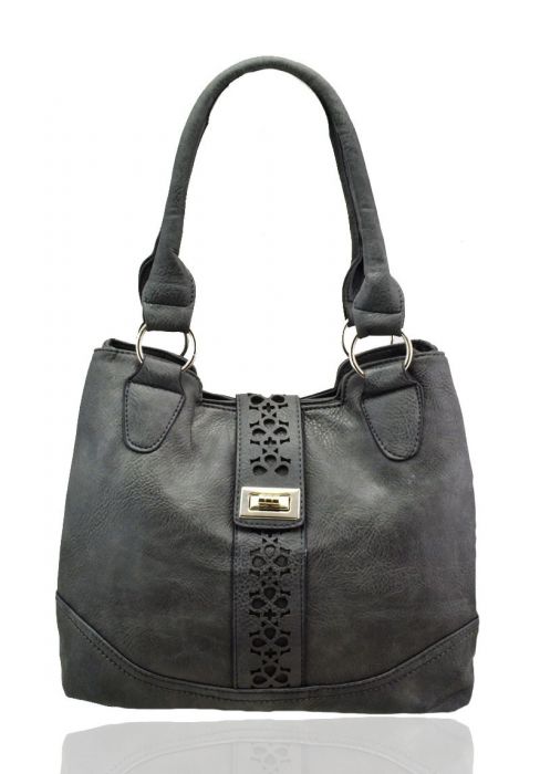 RS14106 Cut-Out Patterned Flap Over Strap Shoulder Bag