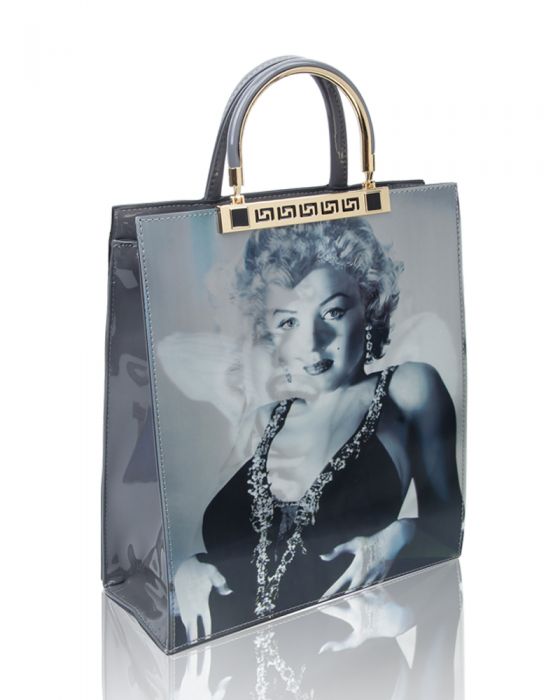 RJ160501-M Monroe 3D Print Top-Handle Handbag