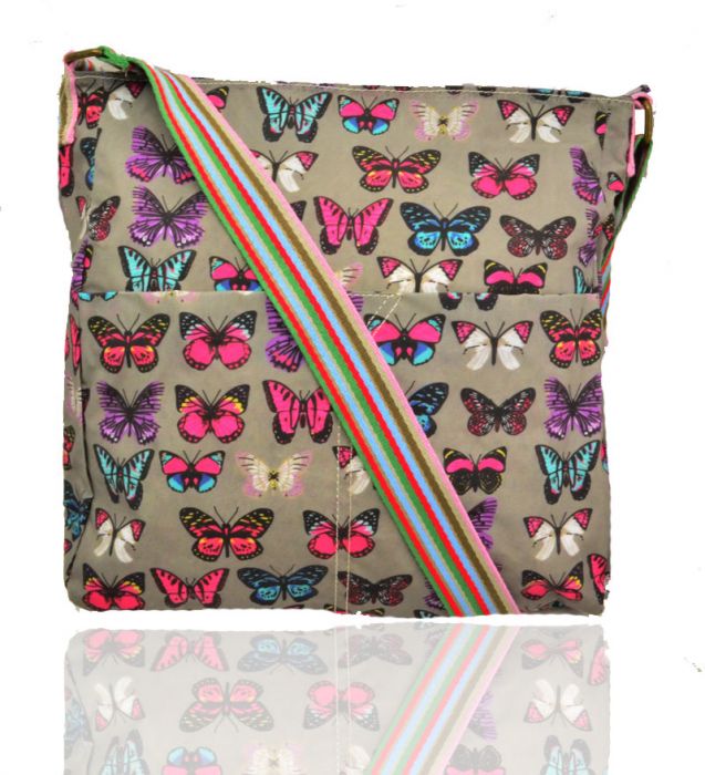 TC13001-B Butterfly Patterned Waterproof Messenger Bag