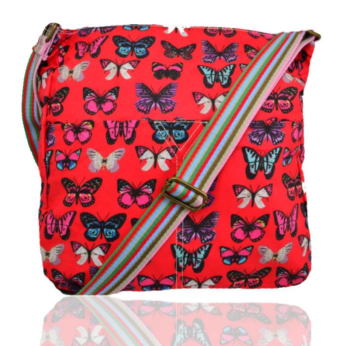 TC13001-B Butterfly Patterned Waterproof Messenger Bag