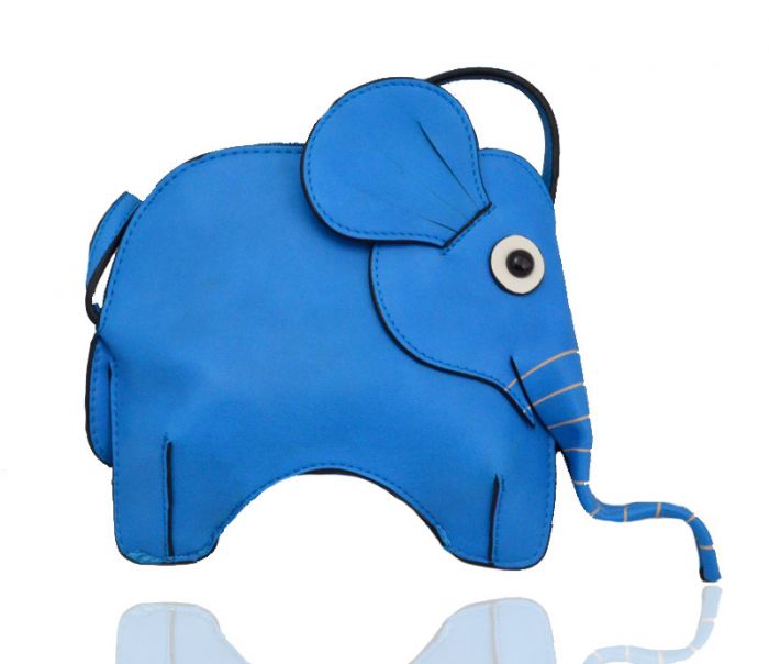 WOW7003 Small elephant messenger bag with movable trunk