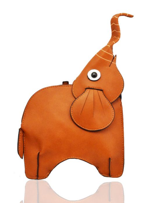 WOW7003 Small elephant messenger bag with movable trunk