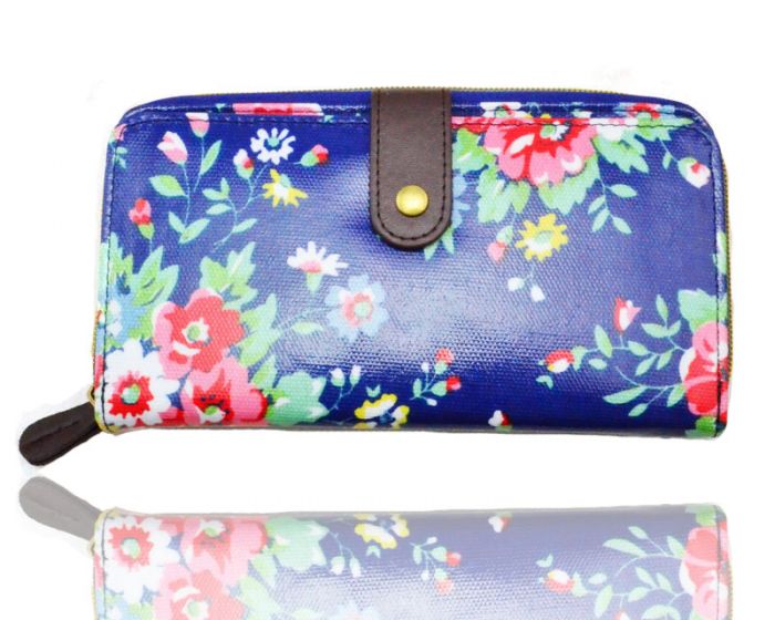 K2-Floral Long bifold purse wallet