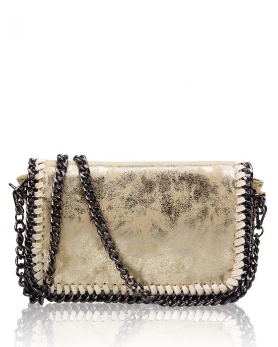 rx170141 Small Cross-Body Bag With Chain Trimming Detail