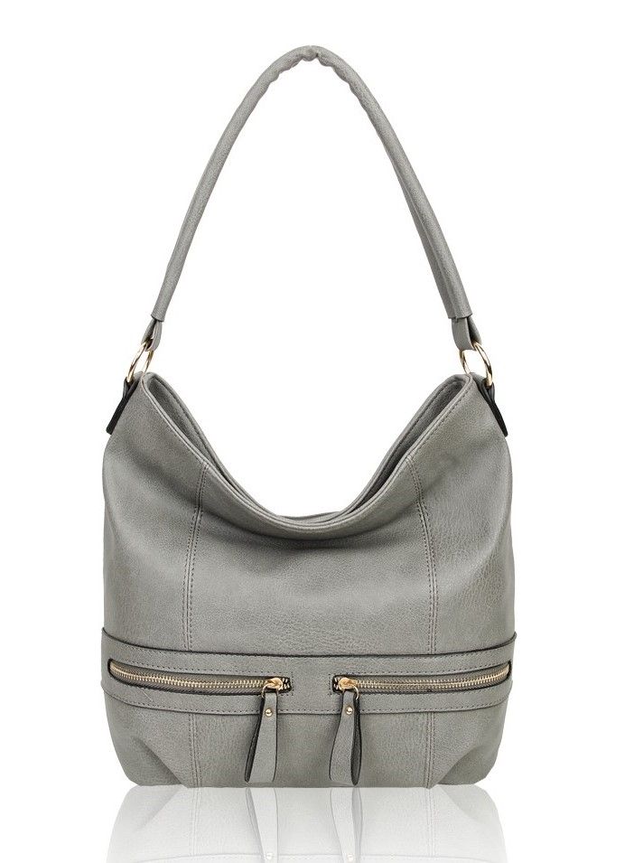 RS17003 Zip Pocket Details Shoulder Bag