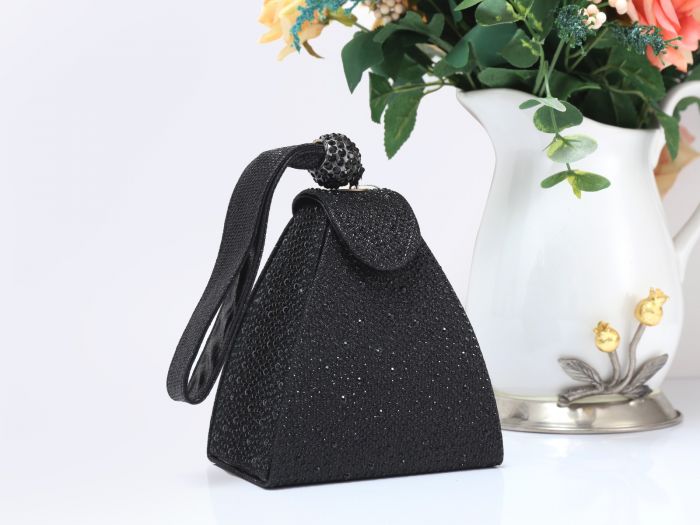 RE17108 Pyramid Shape Evening Clutch Bag