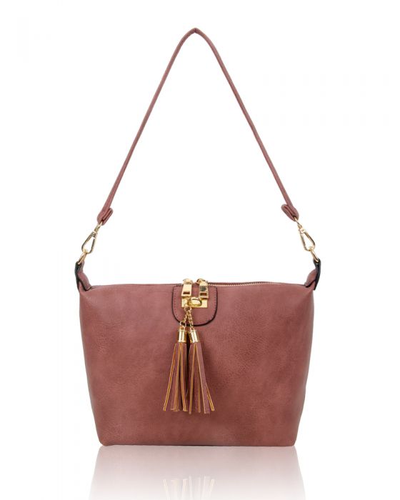 RB160951 Tassel Detail Shoulder Bag