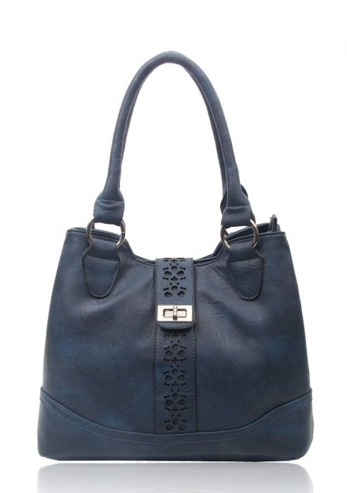 RS14106 Cut-Out Patterned Flap Over Strap Shoulder Bag
