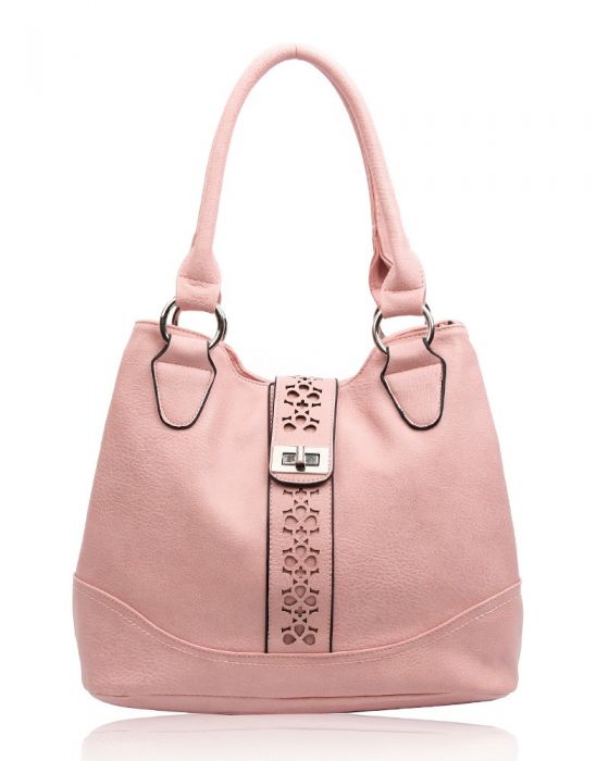 RS14106 Cut-Out Patterned Flap Over Strap Shoulder Bag