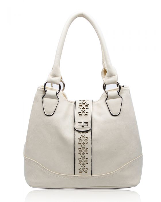 RS14106 Cut-Out Patterned Flap Over Strap Shoulder Bag