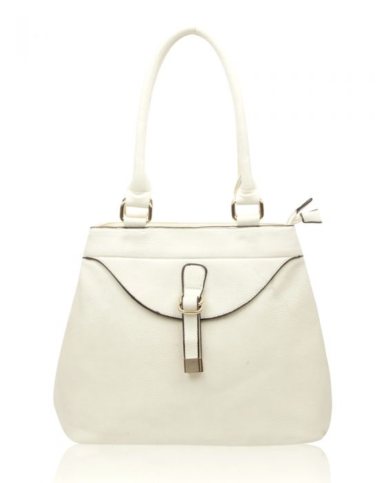 RS17006 Strap Detail Shoulder Bag With Two Compartments