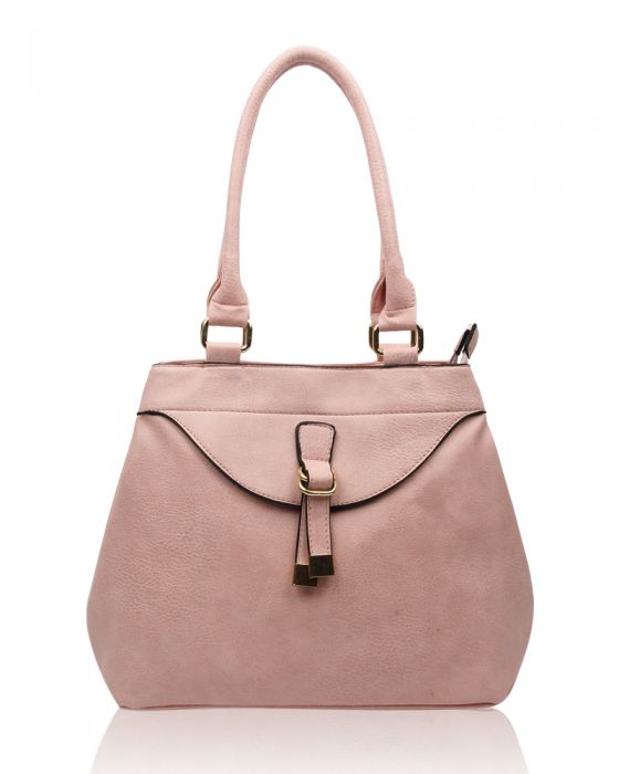 RS17006 Strap Detail Shoulder Bag With Two Compartments