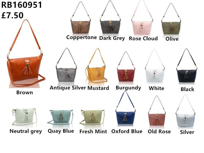 RB160951 Tassel Detail Shoulder Bag