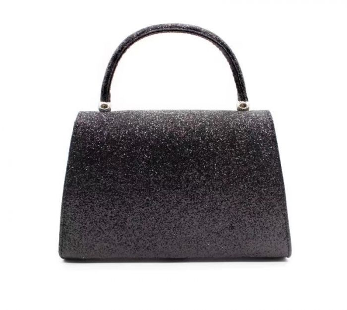 RC2101 Glitter covered single handle clutch bag