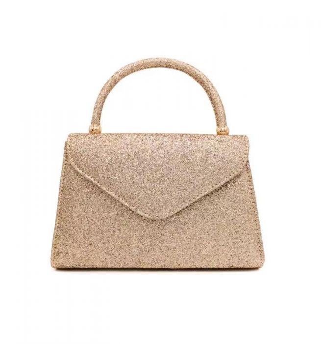 RC2101 Glitter covered single handle clutch bag