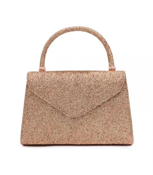 RC2101 Glitter covered single handle clutch bag