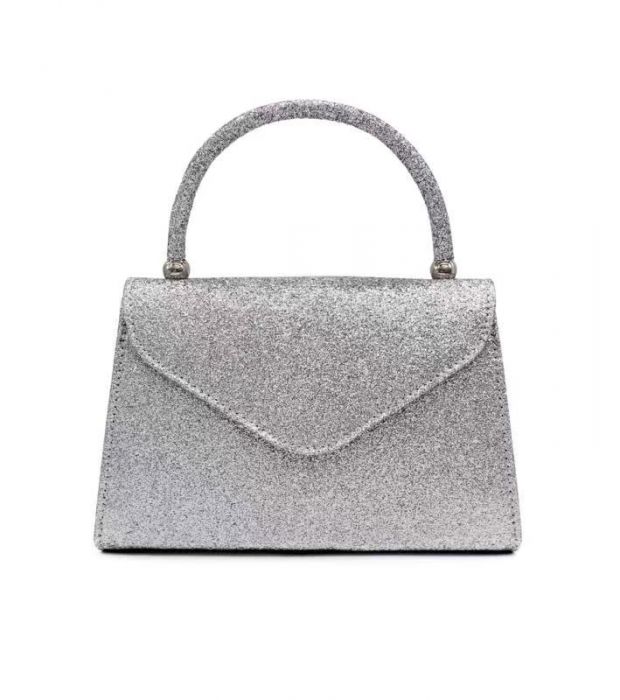 RC2101 Glitter covered single handle clutch bag