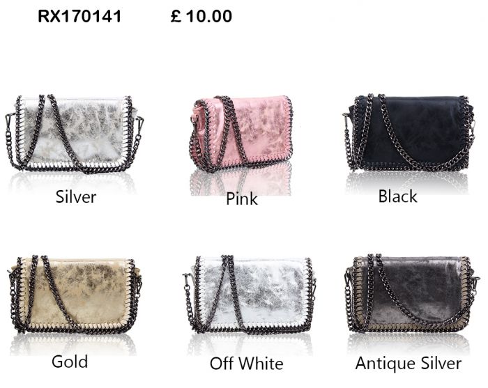 rx170141 Small Cross-Body Bag With Chain Trimming Detail