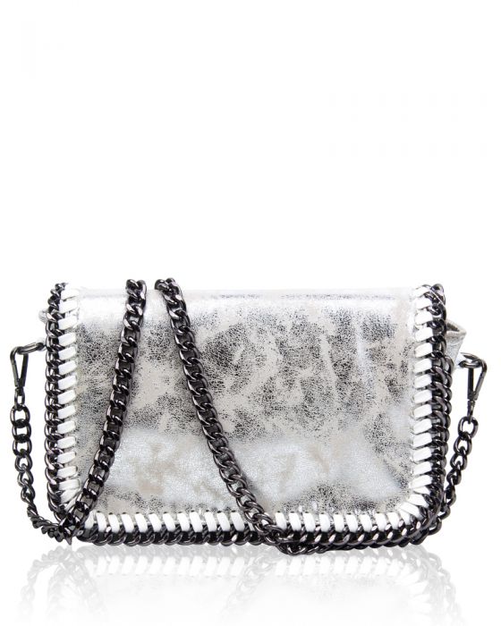 rx170141 Small Cross-Body Bag With Chain Trimming Detail